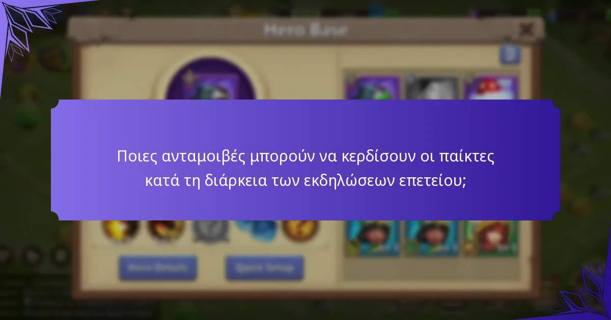 Ποια αποκλειστικά αντικείμενα είναι διαθέσιμα κατά τη διάρκεια των εκδηλώσεων επετείου;