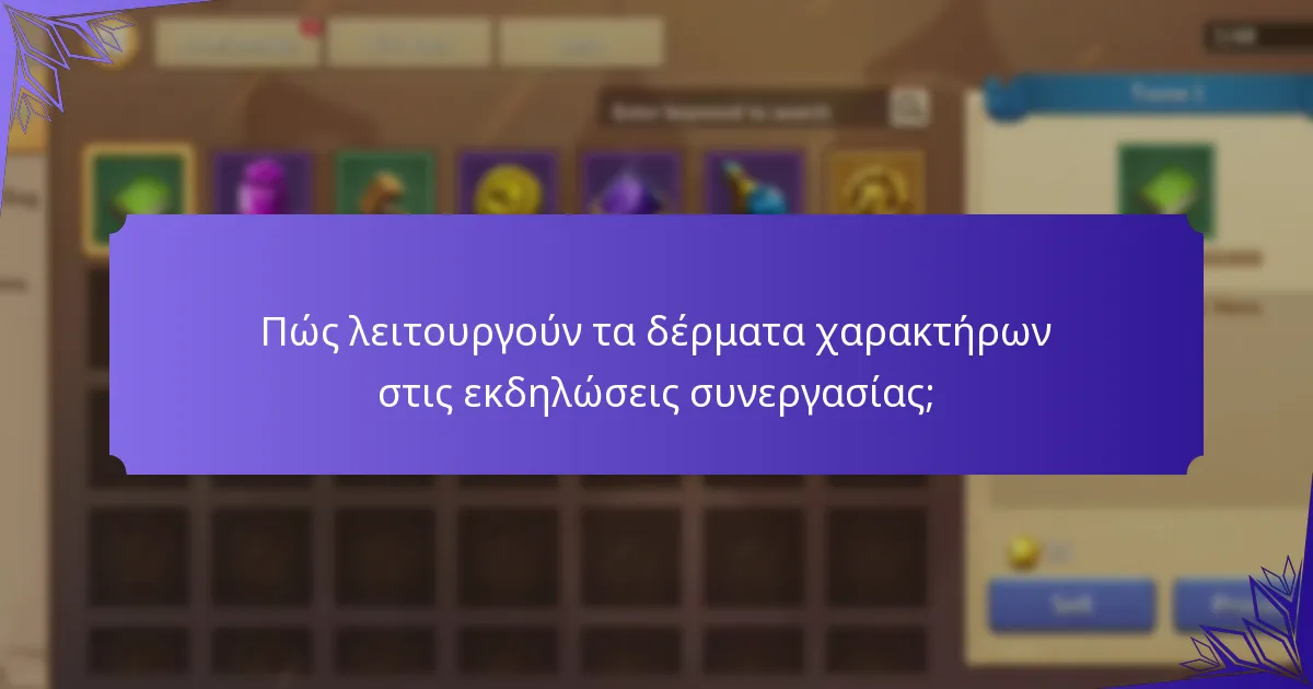 Πώς λειτουργούν τα δέρματα χαρακτήρων στις εκδηλώσεις συνεργασίας;