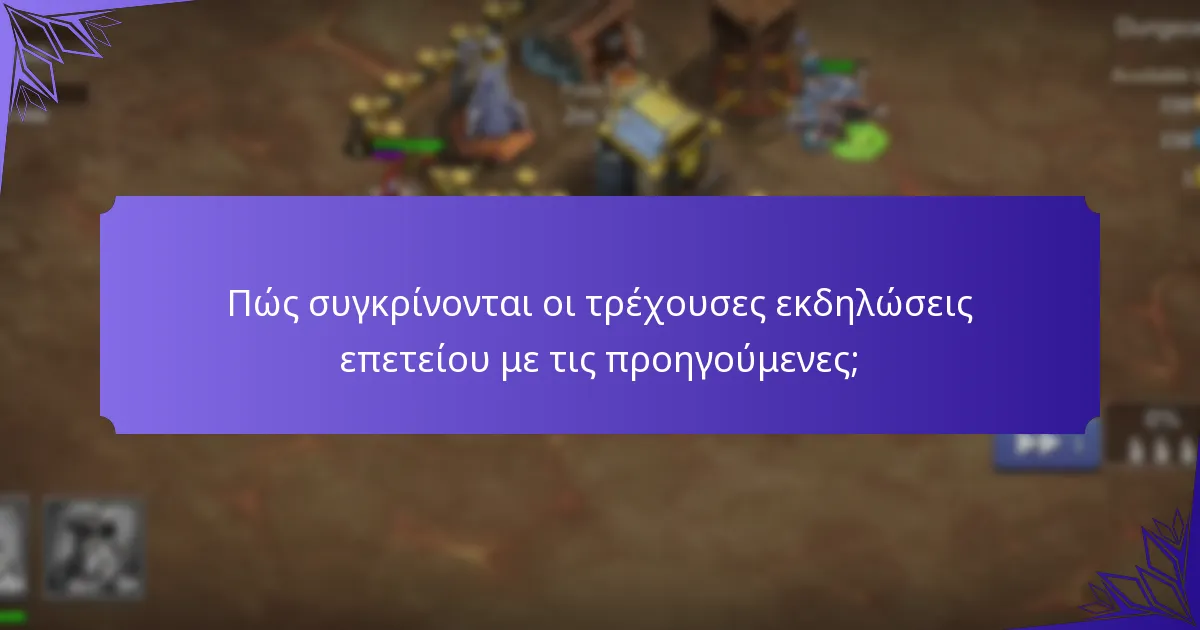 Πώς συγκρίνονται οι τρέχουσες εκδηλώσεις επετείου με τις προηγούμενες;